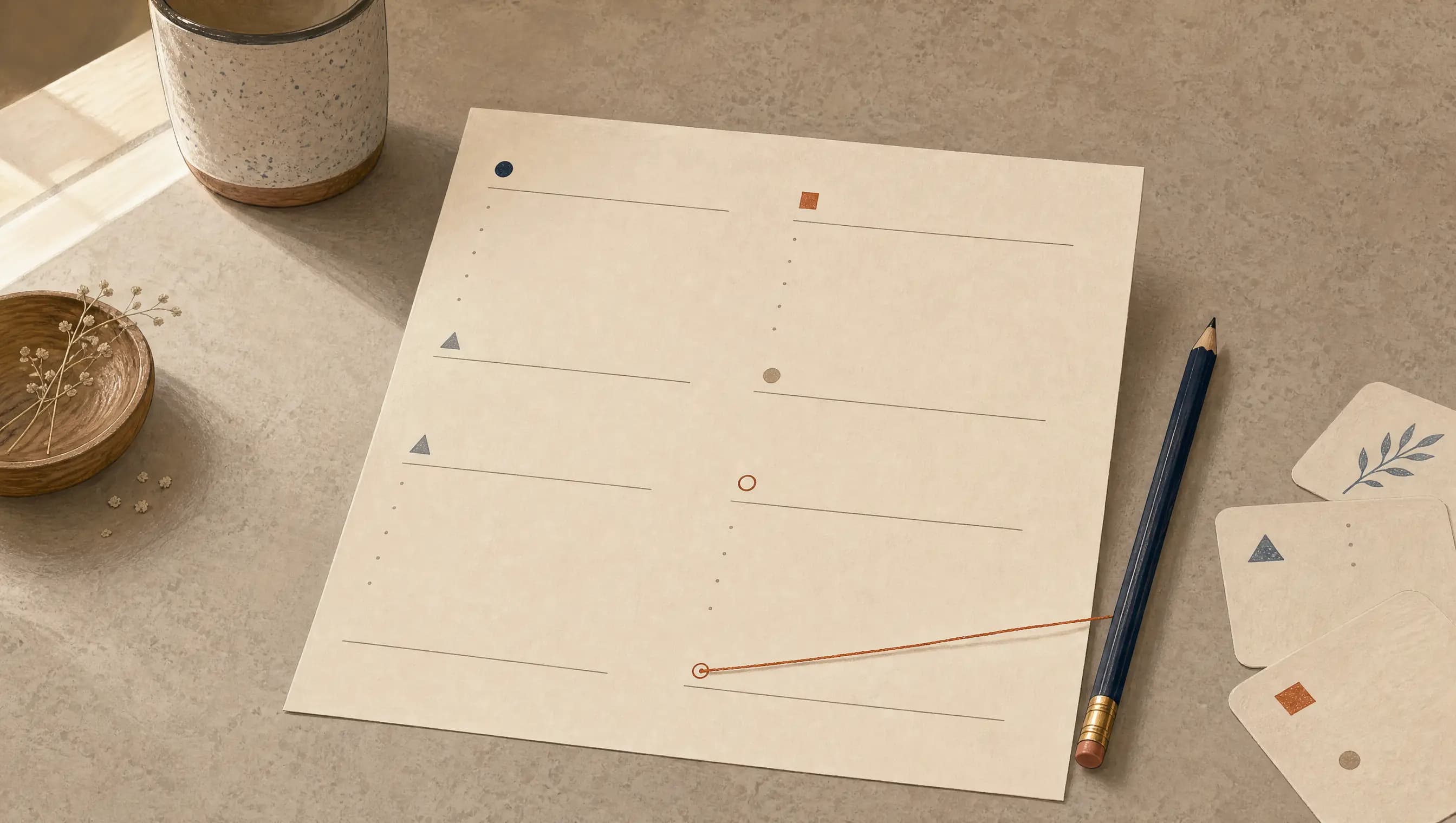 A short practice page with four purposeful problems and generous space
