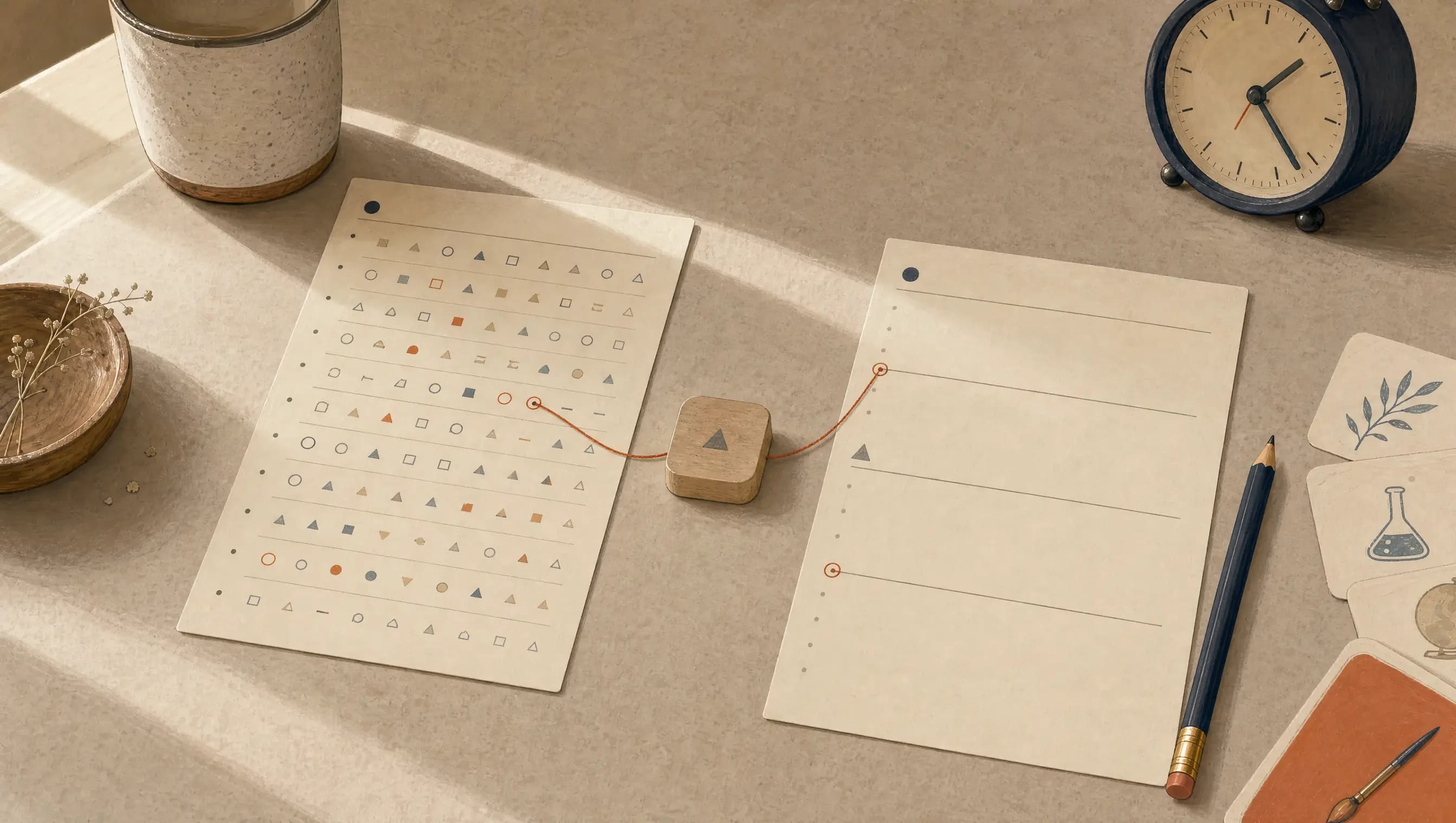 The same worksheet skill shown with more space and fewer visible items