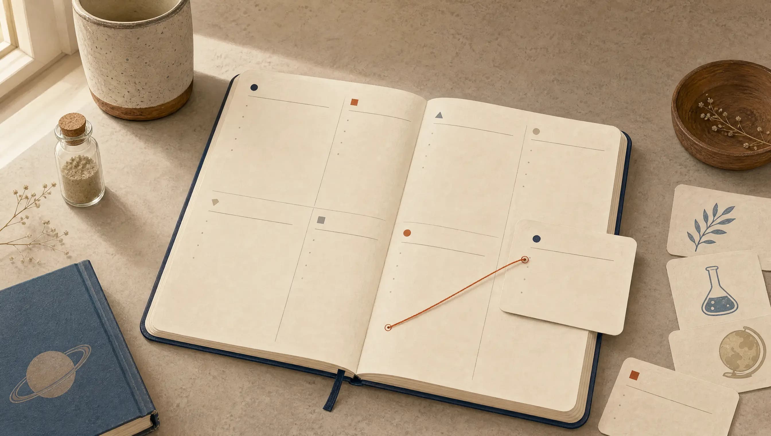 A weekly homeschool plan with open space for changed days